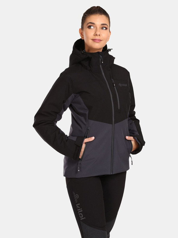 Kilpi Μαύρο γυναικείο μπουφάν Kilpi Flip Ski Jacket