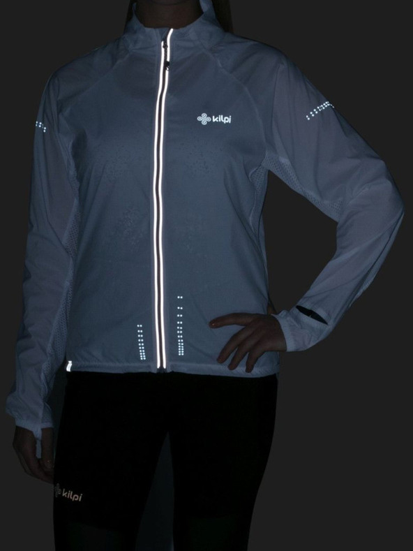 Kilpi Kilpi TIRANO-W Λευκό γυναικείο μπουφάν για τρέξιμο