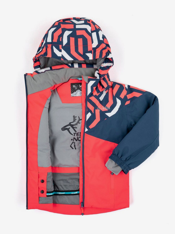 Kilpi Μπλε και ροζ σακάκι σκι για κορίτσια με μοτίβο Kilpi SAARA-JG