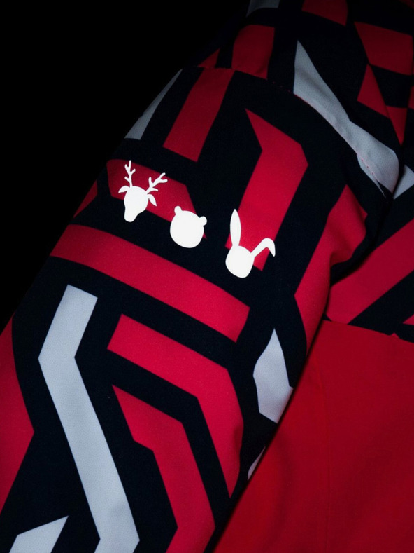 Kilpi Μπλε και ροζ σακάκι σκι για κορίτσια με μοτίβο Kilpi SAARA-JG