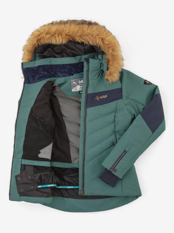 Kilpi Πετρόλ γυναικείο μπουφάν σκι Kilpi Alisia