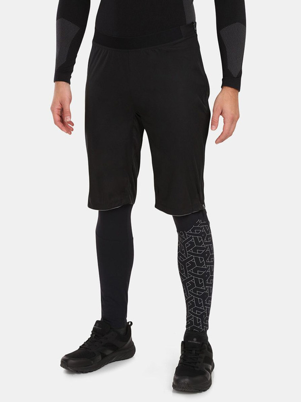 Kilpi Μαύρο ανδρικό σορτς softshell Kilpi Aldine