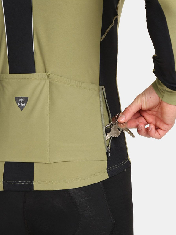 Kilpi Χακί ανδρική φανέλα ποδηλασίας Kilpi Campos-M