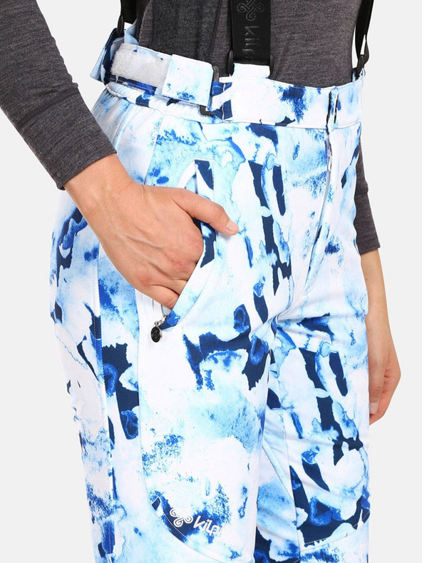 Kilpi Μπλε και λευκό γυναικείο παντελόνι σκι Softshell Kilpi TORIEN-W