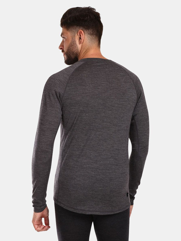 Kilpi Σκούρο γκρι ανδρικό T-shirt από μαλλί Merino Kilpi MAVORA TOP-M