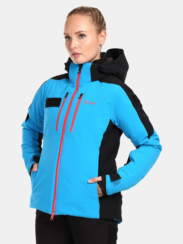 Kilpi Μαύρο και μπλε γυναικείο μπουφάν σκι Kilpi DEXEN-W