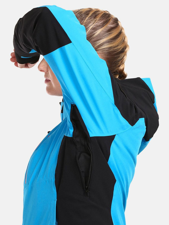 Kilpi Μαύρο και μπλε γυναικείο μπουφάν σκι Kilpi DEXEN-W