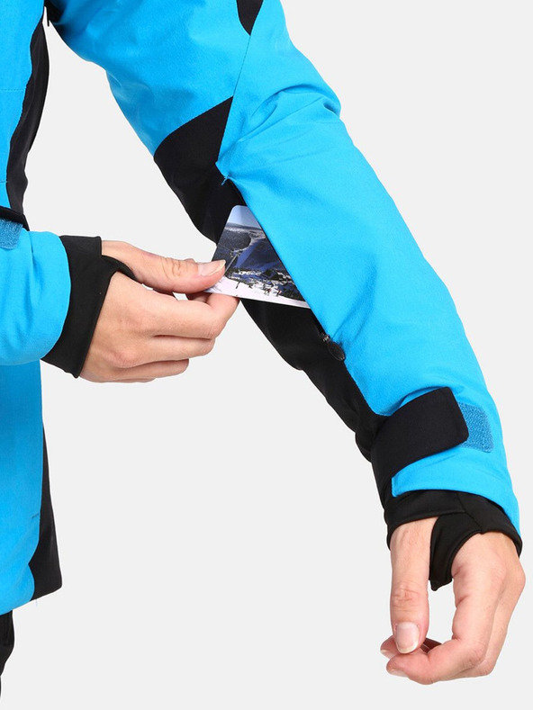 Kilpi Μαύρο και μπλε γυναικείο μπουφάν σκι Kilpi DEXEN-W