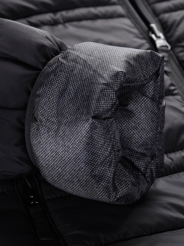 ALPINE PRO Παιδικό αναστρέψιμο μπουφάν hi-therm ALPINE PRO DOUWO μαύρο