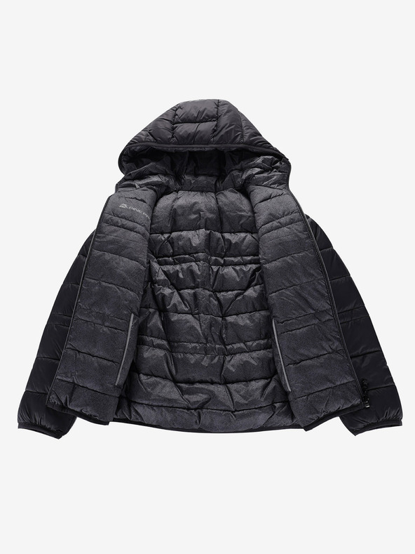 ALPINE PRO Παιδικό αναστρέψιμο μπουφάν hi-therm ALPINE PRO DOUWO μαύρο