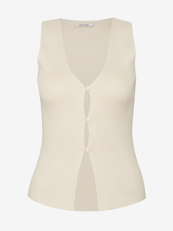 Orsay Μπεζ γυναικείο γιλέκο ORSAY