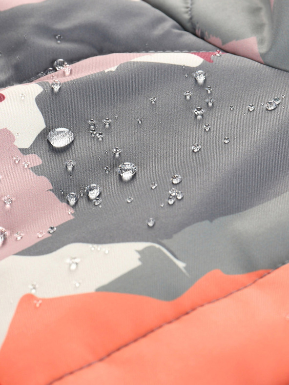 ALPINE PRO Γκρι-ροζ κοριτσίστικο μπουφάν με μεμβράνη PTX Alpine Pro Werdo