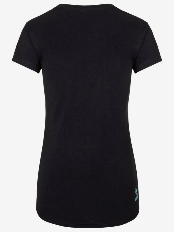 Kilpi Μαύρο γυναικείο τυπωμένο αθλητικό μπλουζάκι Kilpi TORNES