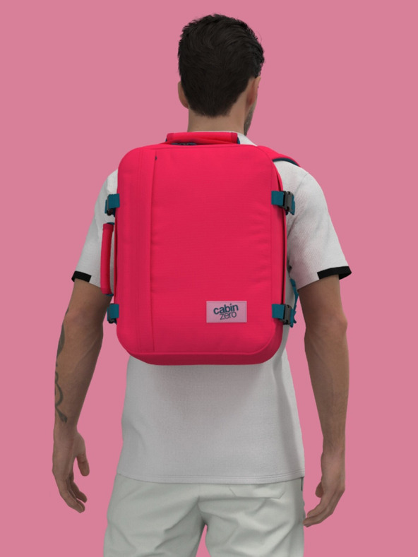 CabinZero Κόκκινο σακίδιο CabinZero Classic 28L Miami magenta Σακίδιο πλάτης