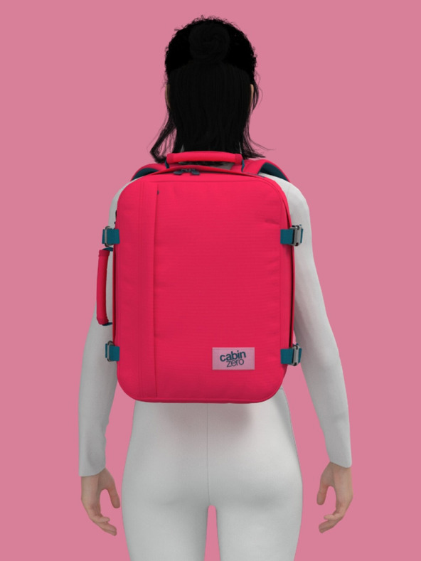 CabinZero Κόκκινο σακίδιο CabinZero Classic 28L Miami magenta Σακίδιο πλάτης