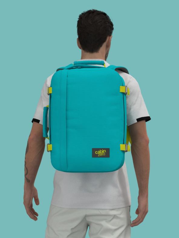 CabinZero Τυρκουάζ σακίδιο πλάτης CabinZero Classic 36L Aqua lagoon