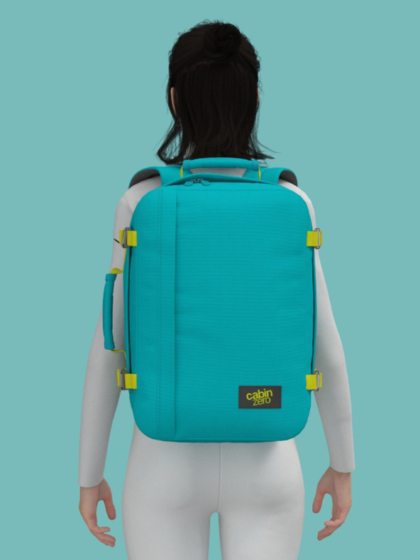 CabinZero Τυρκουάζ σακίδιο πλάτης CabinZero Classic 36L Aqua lagoon