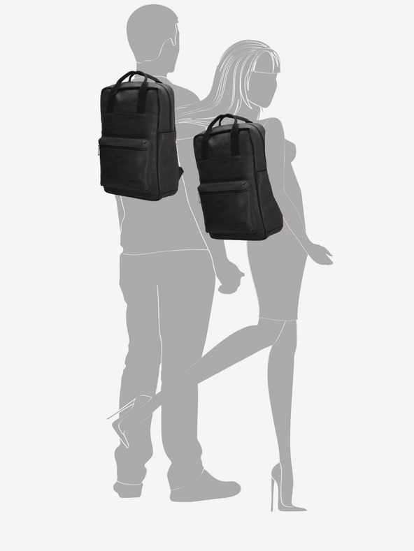 Enrico Benetti Backpack Enrico Benetti Rotterdam 13" Notebook Backpack Μαύρο