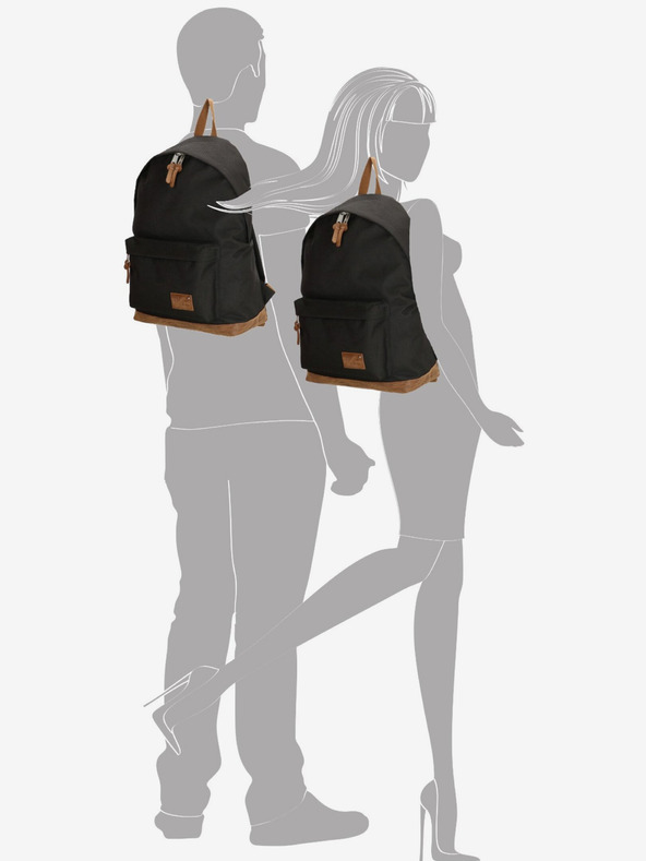 Enrico Benetti Σακίδιο πλάτης Enrico Benetti Santiago Notebook Backpack 19 l Μαύρο