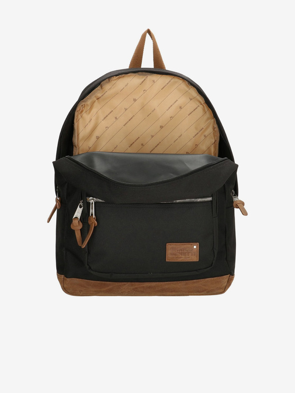 Enrico Benetti Backpack Enrico Benetti Santiago Notebook Backpack 22 l Μαύρο