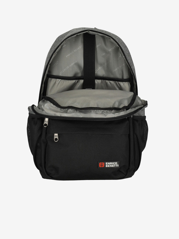 Enrico Benetti Backpack Enrico Benetti Hamburg Notebook Backpack 23 l Light Grey