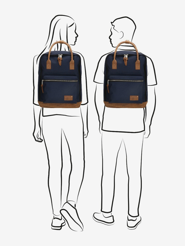 Enrico Benetti Backpack Enrico Benetti Santiago Notebook Backpack 17 l Blue