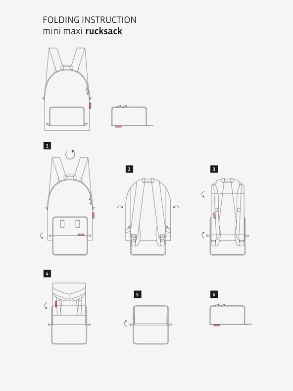 Reisenthel Μαύρο πουά σακίδιο Reisenthel Mini Maxi Rucksack Dots Λευκό