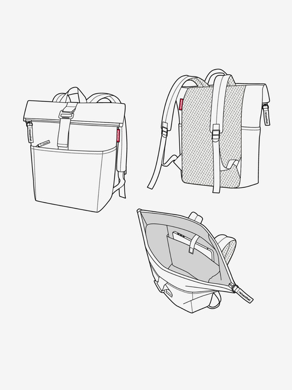 Reisenthel Reisenthel Rolltop Backpack Twist Silver