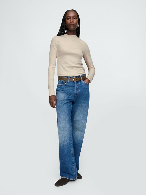 GAP Πλεκτό μπλουζάκι με ραβδώσεις GAP