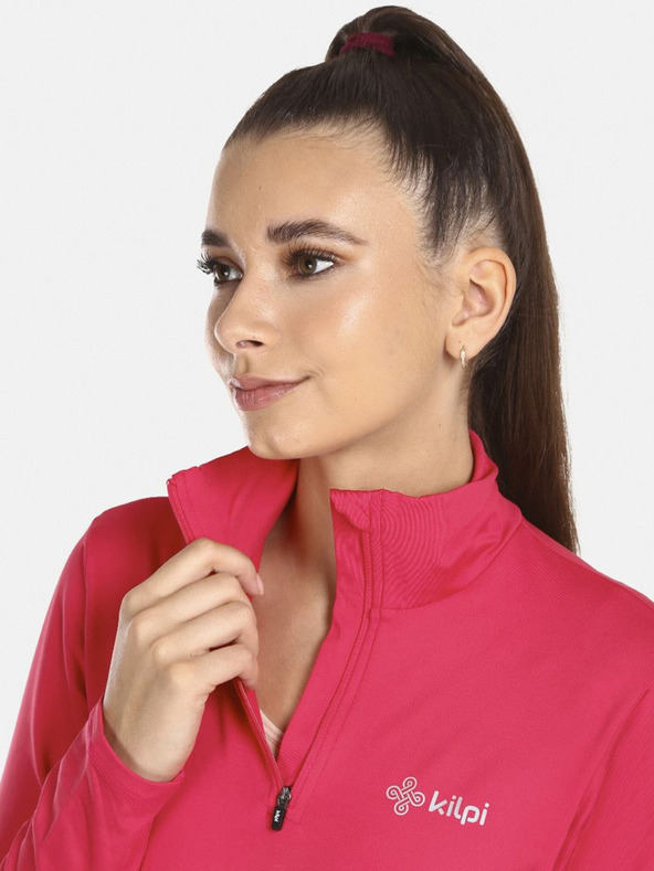 Kilpi Γυναικείο ροζ σκούρο θερμικό μπλουζάκι με όρθιο γιακά KILPI WILLIE