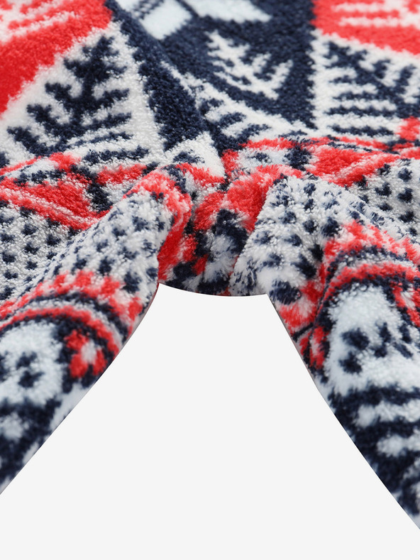 ALPINE PRO Γυναικείο φούτερ Supratherm Alpine Pro Eflina σε κόκκινο και μπλε χρώμα