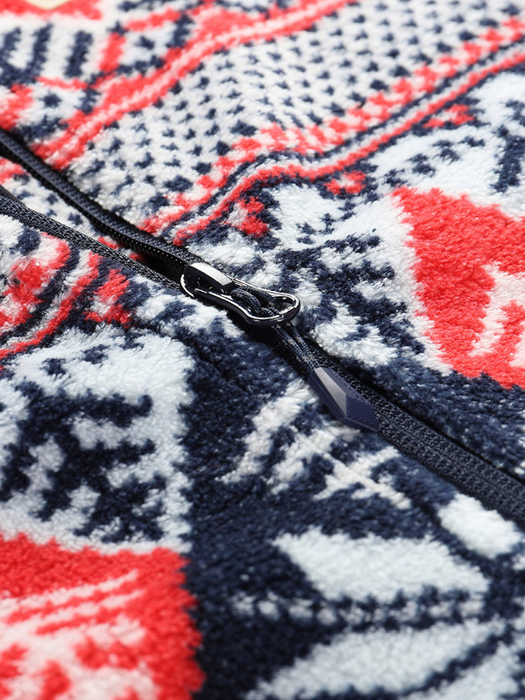 ALPINE PRO Γυναικείο φούτερ Supratherm Alpine Pro Eflina σε κόκκινο και μπλε χρώμα