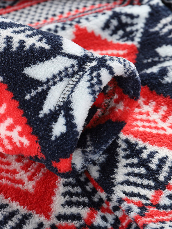 ALPINE PRO Γυναικείο φούτερ Supratherm Alpine Pro Eflina σε κόκκινο και μπλε χρώμα