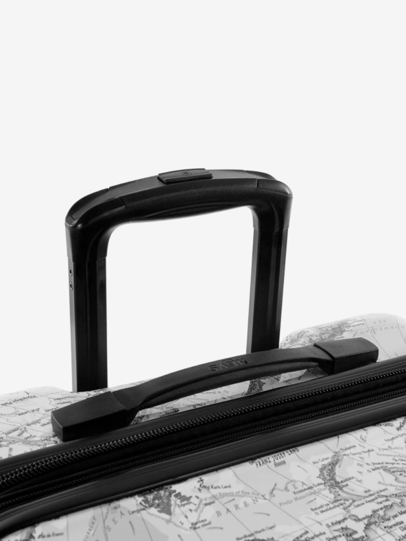 Heys Ταξιδιωτική βαλίτσα Heys Journey 3G S Μαύρο & Λευκό μοτίβο