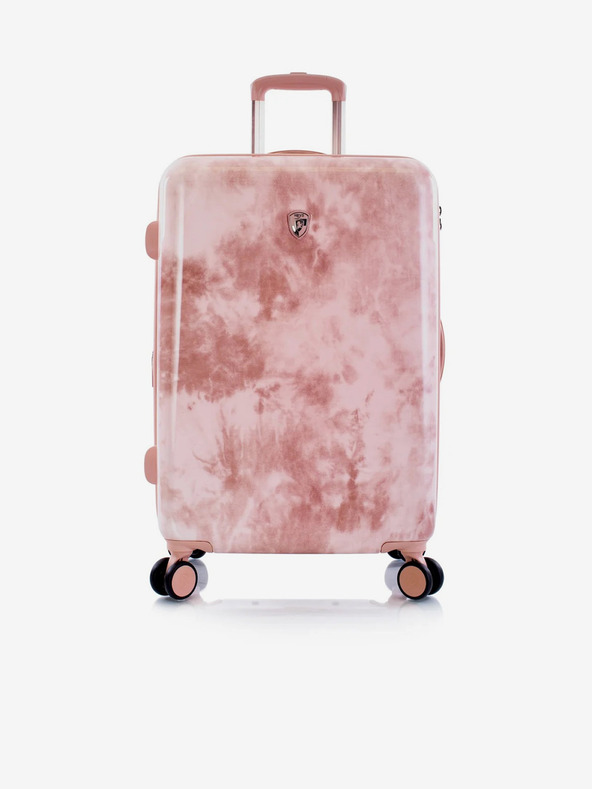Heys Ροζ ταξιδιωτική βαλίτσα με μοτίβο Heys Tie-Dye M