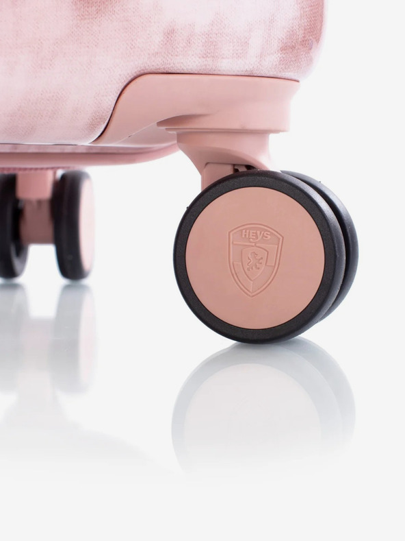 Heys Ροζ ταξιδιωτική βαλίτσα με μοτίβο Heys Tie-Dye M