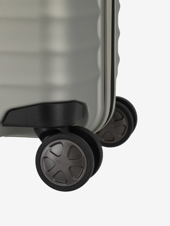 Titan Μπεζ ταξιδιωτική βαλίτσα Titan Litron S