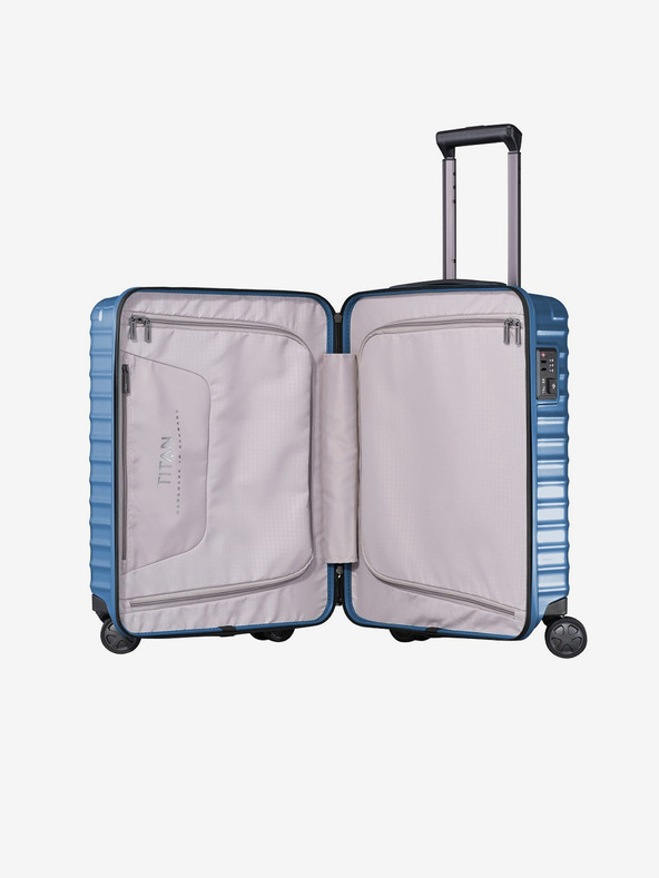Titan Μπλε ταξιδιωτική βαλίτσα Titan Litron S