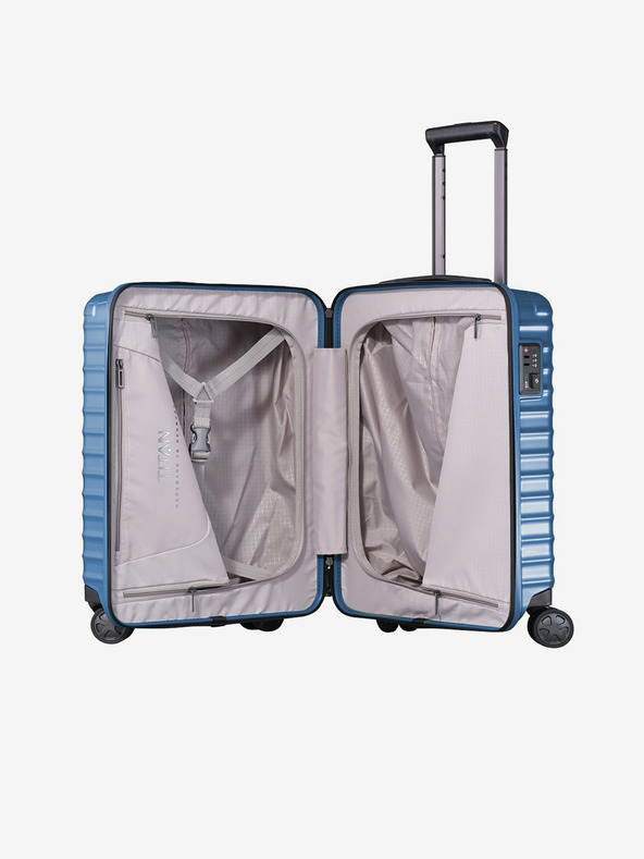 Titan Μπλε ταξιδιωτική βαλίτσα Titan Litron S