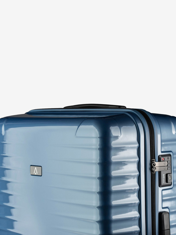 Titan Μπλε ταξιδιωτική βαλίτσα Titan Litron S