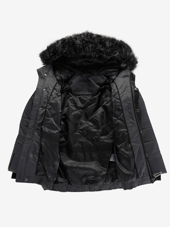 ALPINE PRO Γκρι κοριτσίστικο μπουφάν με μεμβράνη PTX Alpine Pro Werdo