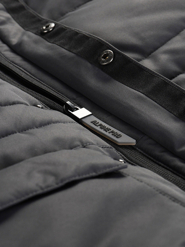 ALPINE PRO Γκρι κοριτσίστικο μπουφάν με μεμβράνη PTX Alpine Pro Werdo