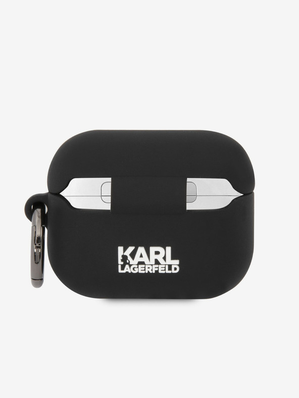 Karl Lagerfeld Θήκη σιλικόνης με 3D λογότυπο NFT Choupette Head για Airpods Pro Μαύρο Karl Lagerfeld