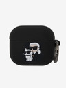 Karl Lagerfeld Θήκη σιλικόνης 3D Logo NFT Karl and Choupette για AirPods 3 Μαύρο Karl Lagerfeld