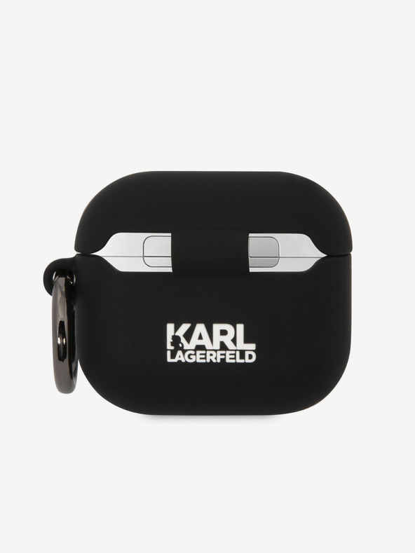 Karl Lagerfeld Θήκη σιλικόνης 3D Logo NFT Karl and Choupette για AirPods 3 Μαύρο Karl Lagerfeld