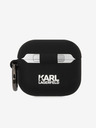 Karl Lagerfeld Θήκη σιλικόνης 3D Logo NFT Karl and Choupette για AirPods 3 Μαύρο Karl Lagerfeld