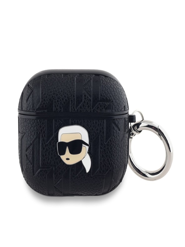 Karl Lagerfeld Θήκη κεφαλής Karl Lagerfeld PU με ανάγλυφο Karl για AirPods 3 Μαύρο