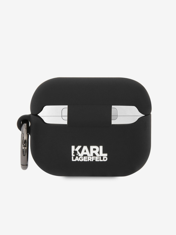 Karl Lagerfeld Θήκη σιλικόνης με 3D λογότυπο NFT Karl Head για Airpods Pro Μαύρο Karl Lagerfeld