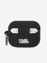 Karl Lagerfeld Θήκη σιλικόνης με 3D λογότυπο NFT Karl Head για Airpods Pro Μαύρο Karl Lagerfeld