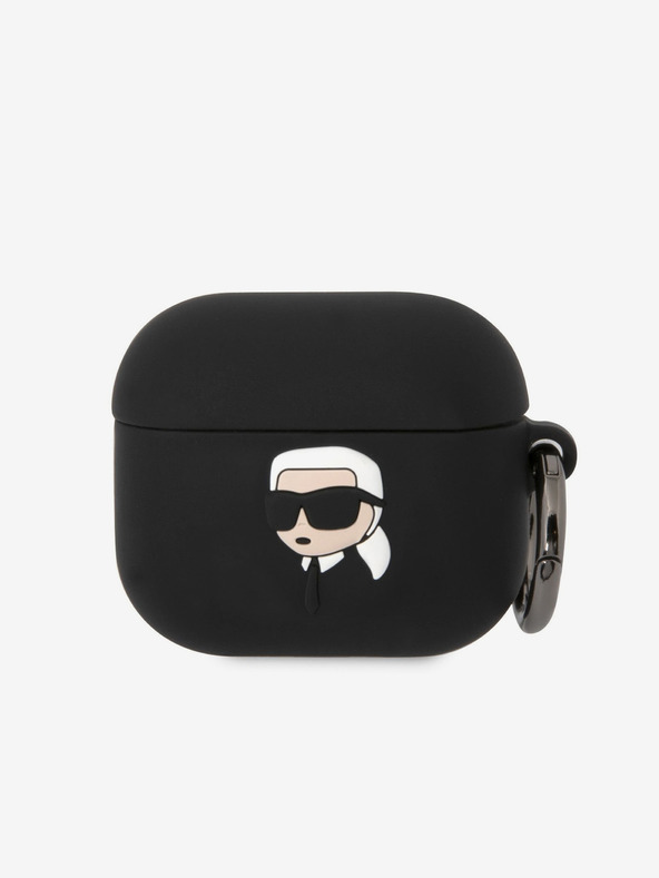 Karl Lagerfeld Θήκη σιλικόνης με 3D λογότυπο NFT Karl Head για Airpods 3 Μαύρο Karl Lagerfeld